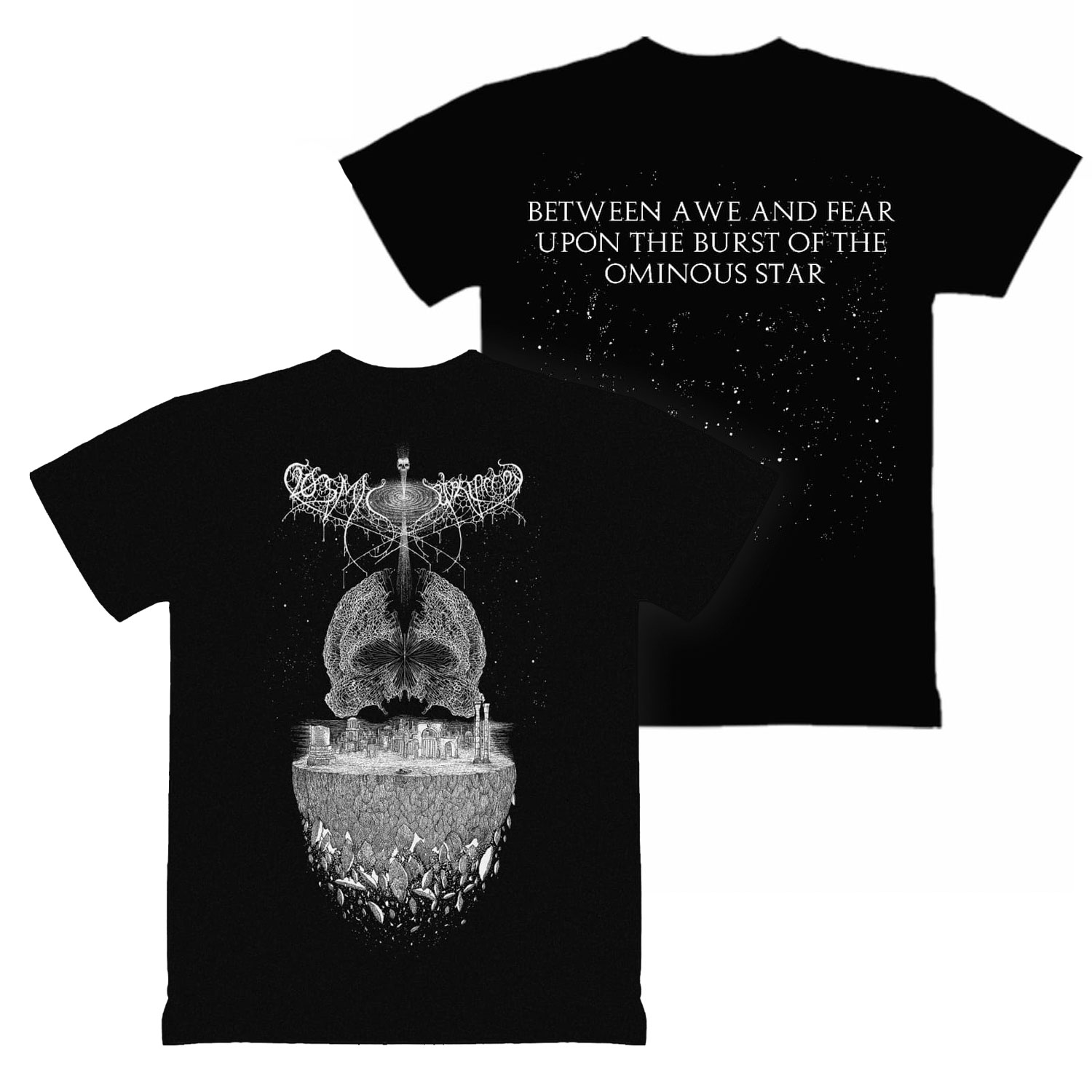 Cosmic Putrefaction – Between Awe and Fear T-Shirt – Metal Odyssey